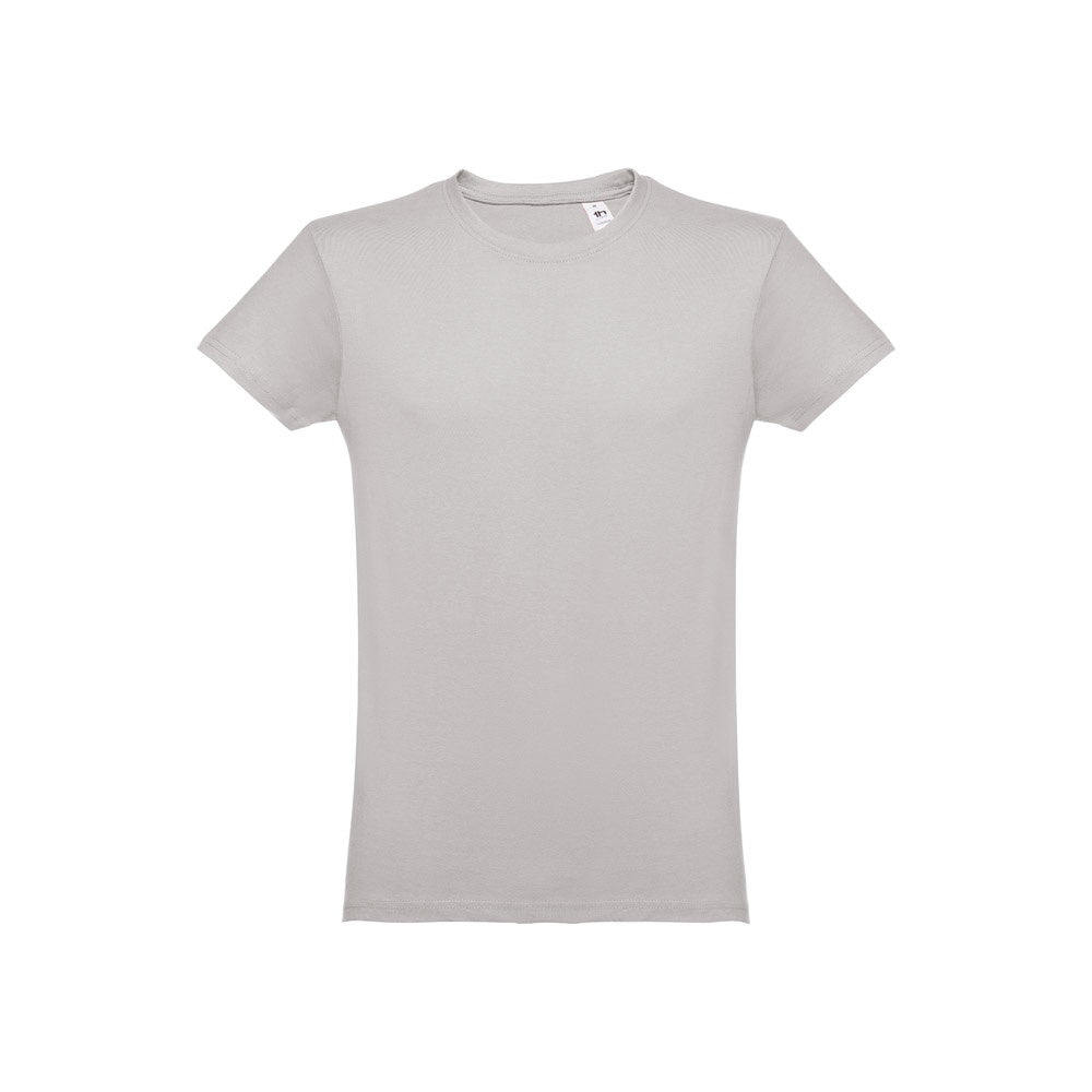 THC LUANDA 3XL promotional t-shirt in light grey with custom logo branding