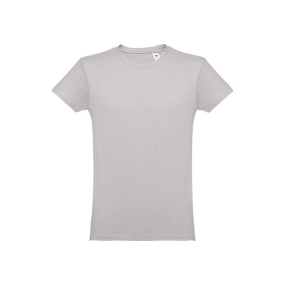 THC LUANDA 3XL promotional t-shirt in light grey with custom logo branding