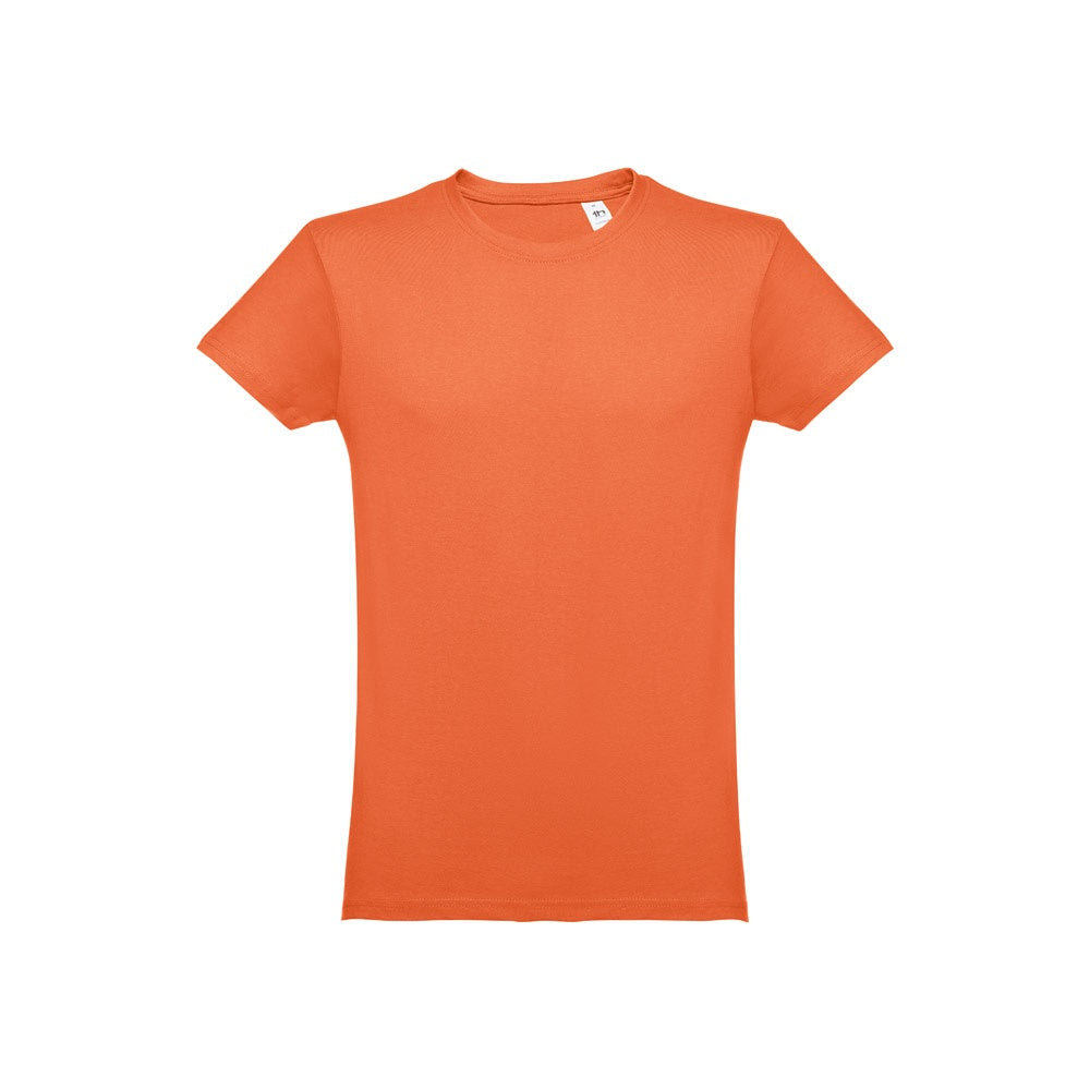 THC LUANDA 3XL promotional t-shirt in terracotta with custom logo branding