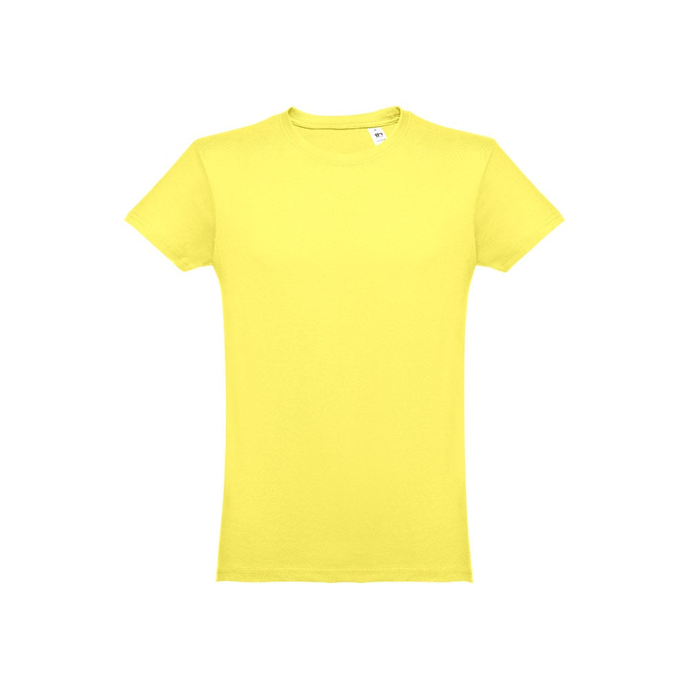 THC LUANDA 3XL promotional t-shirt in lime yellow with custom logo branding
