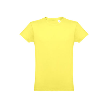 THC LUANDA 3XL promotional t-shirt in lime yellow with custom logo branding