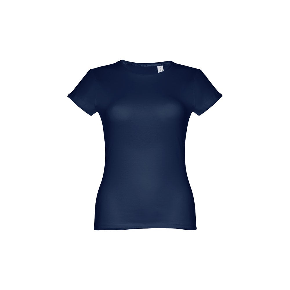 THC SOFIA promotional t-shirt in blue with custom logo branding