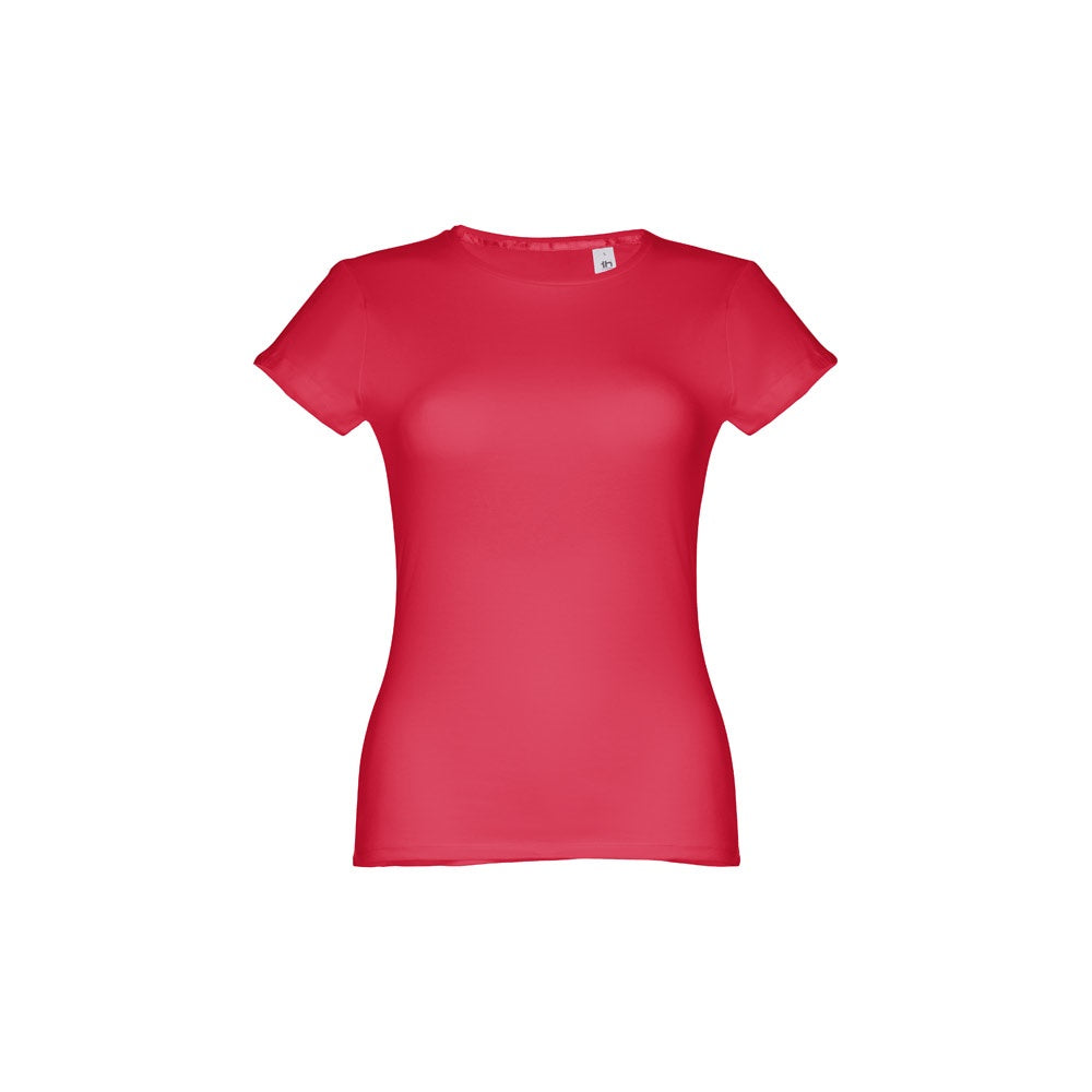 THC SOFIA promotional t-shirt in red with custom logo branding