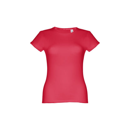THC SOFIA promotional t-shirt in red with custom logo branding
