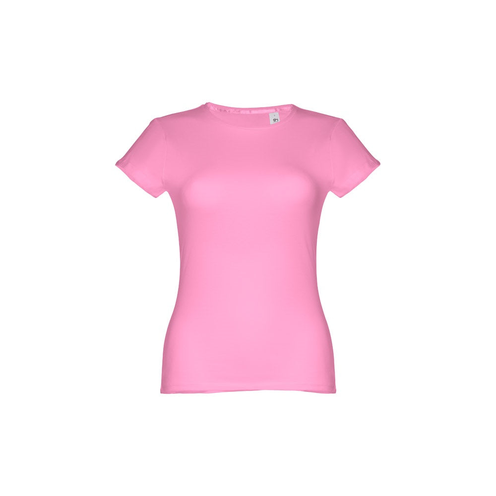 THC SOFIA promotional t-shirt in light pink with custom logo branding