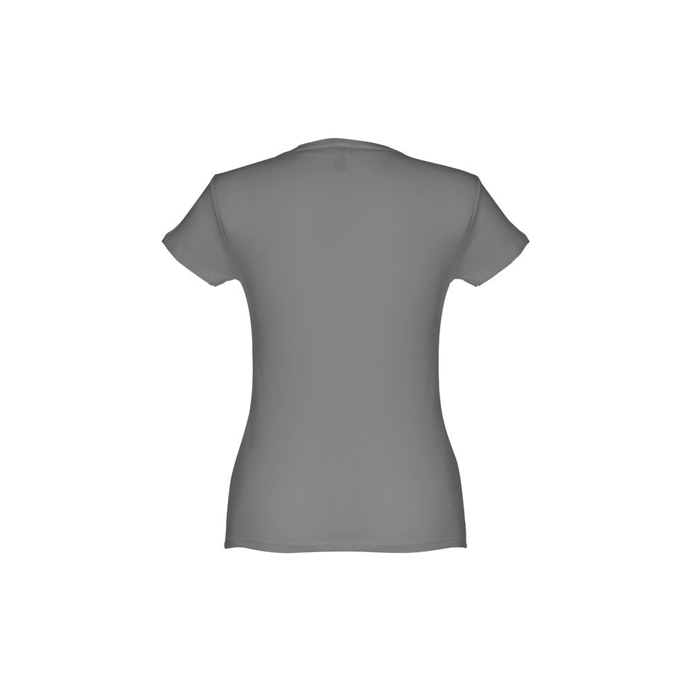 THC SOFIA promotional t-shirt in grey (detail view) with custom logo branding