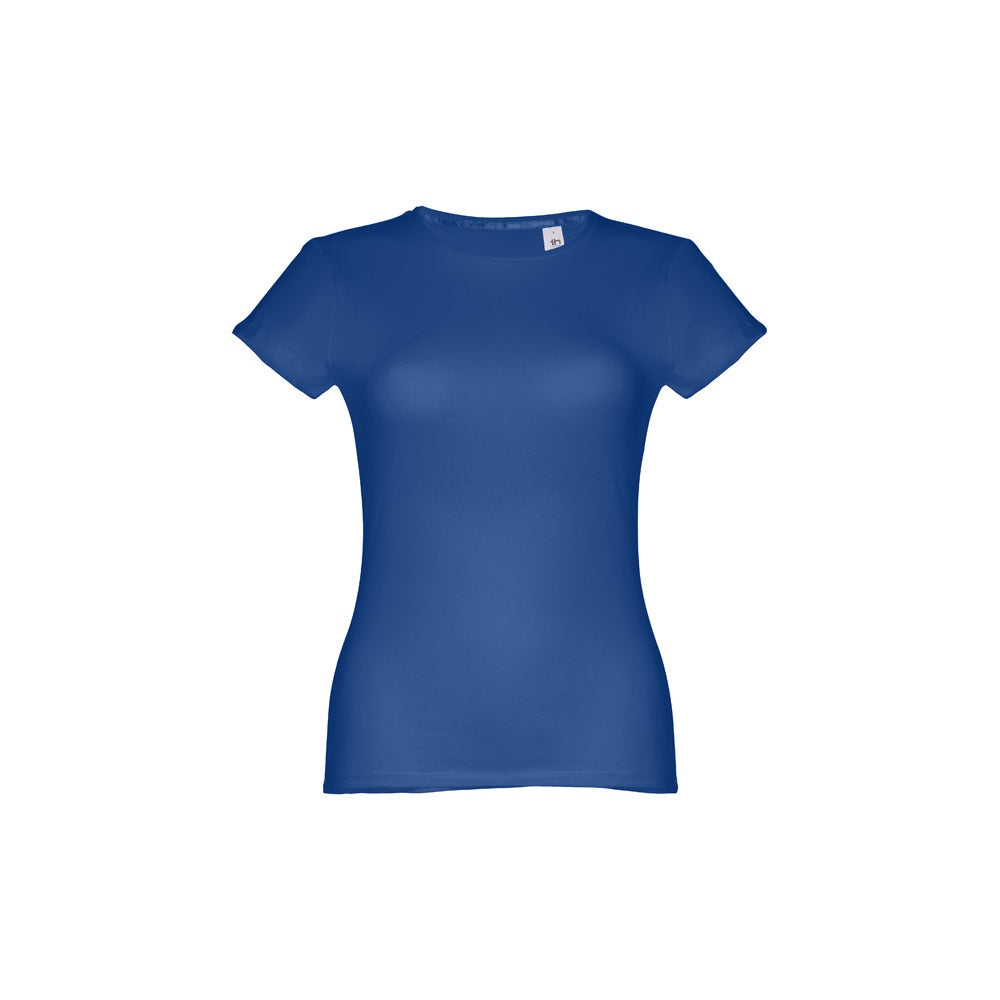 THC SOFIA promotional t-shirt in royal blue with custom logo branding
