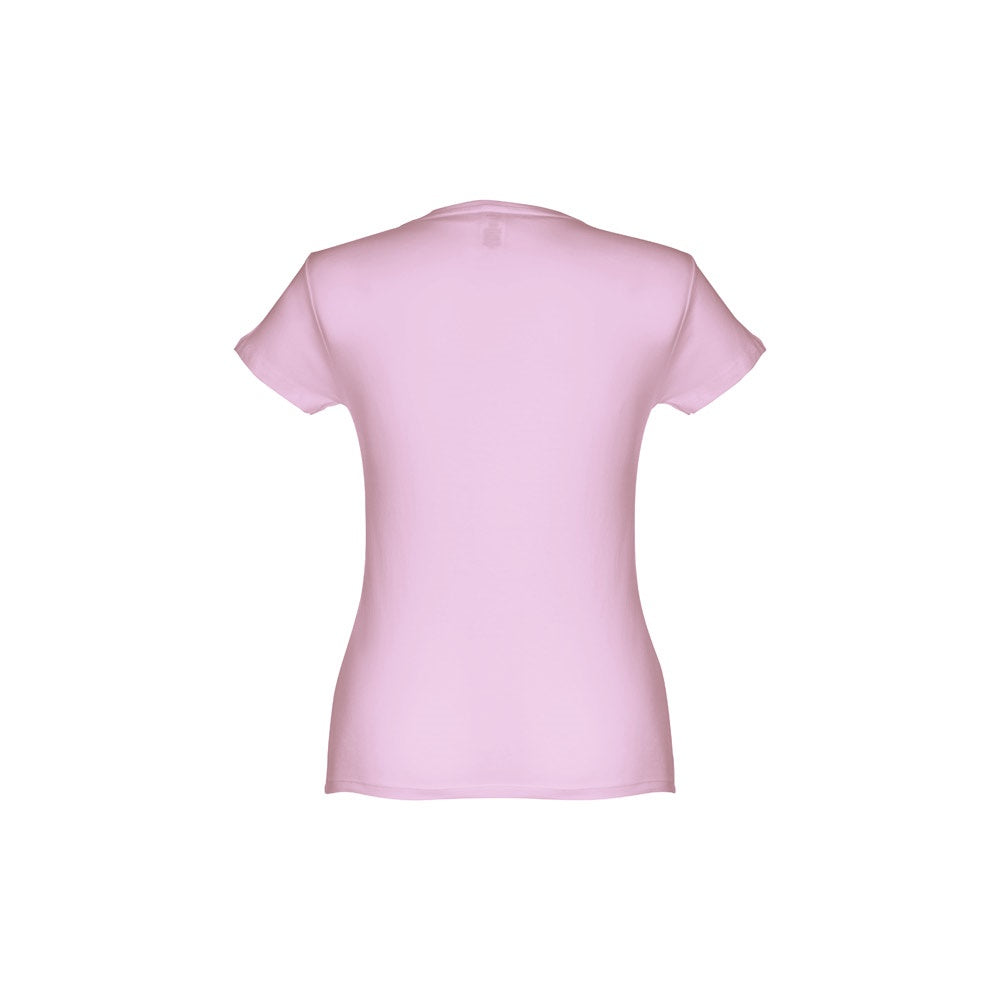 THC SOFIA promotional t-shirt in lilac (detail view) with custom logo branding