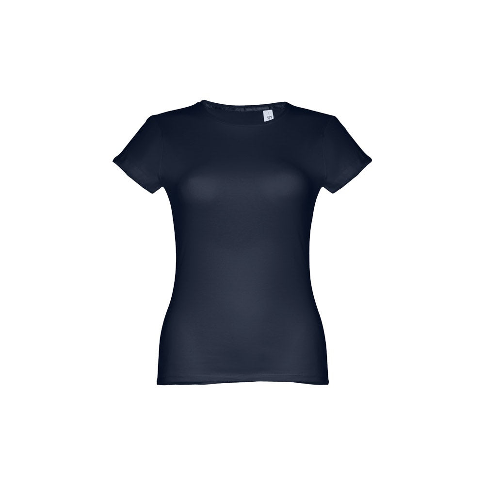 THC SOFIA promotional t-shirt in eclipse blue with custom logo branding