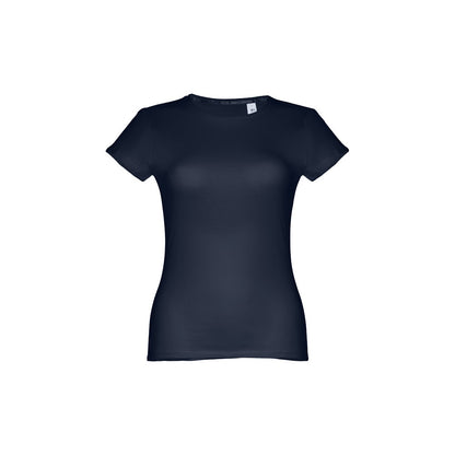THC SOFIA promotional t-shirt in eclipse blue with custom logo branding