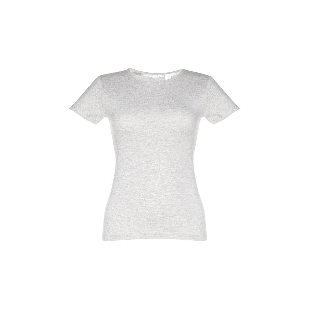 THC SOFIA promotional t-shirt in melange white with custom logo branding