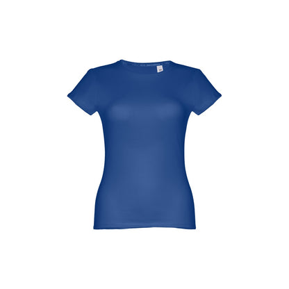 THC SOFIA 3XL promotional t-shirt in royal blue with custom logo branding
