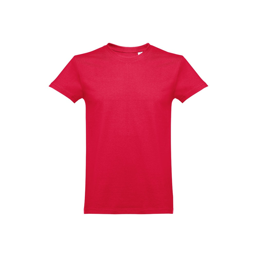 THC ANKARA promotional t-shirt in red with custom logo branding