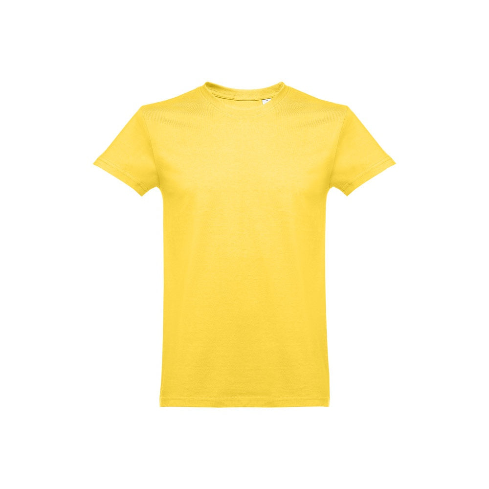 THC ANKARA promotional t-shirt in yellow with custom logo branding