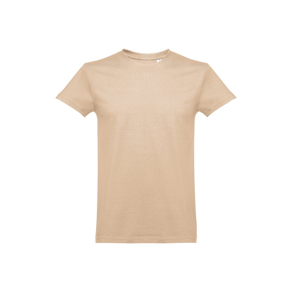 THC ANKARA promotional t-shirt in light brown with custom logo branding
