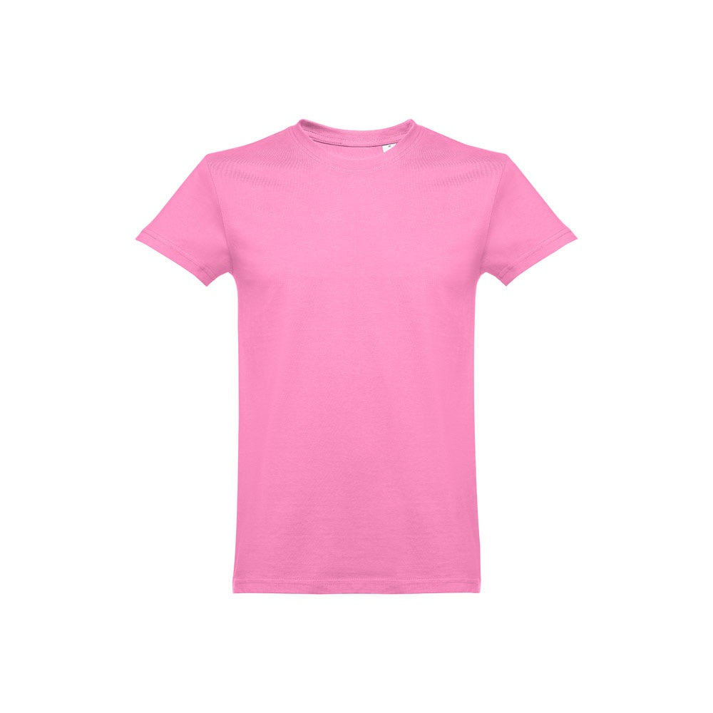 THC ANKARA promotional t-shirt in light pink (detail view) with custom logo branding