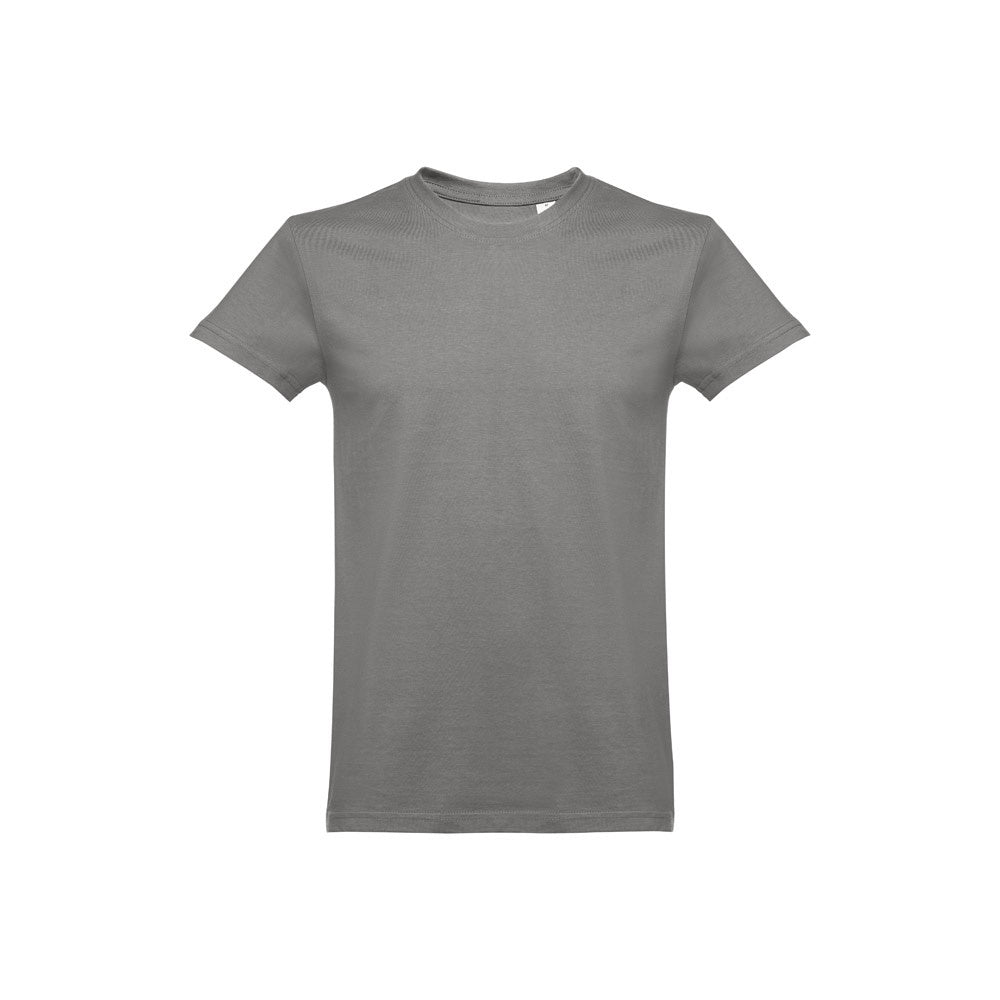 THC ANKARA promotional t-shirt in grey (detail view) with custom logo branding
