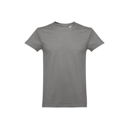 THC ANKARA promotional t-shirt in grey (detail view) with custom logo branding