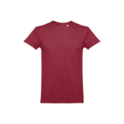 THC ANKARA promotional t-shirt in burgundy with custom logo branding
