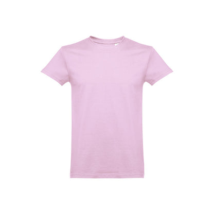 THC ANKARA promotional t-shirt in lilac (detail view) with custom logo branding