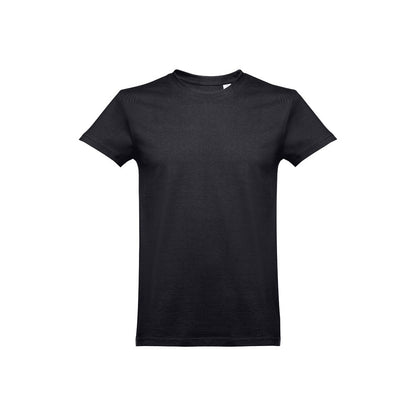 THC ANKARA 3XL promotional t-shirt in black (detail view) with custom logo branding