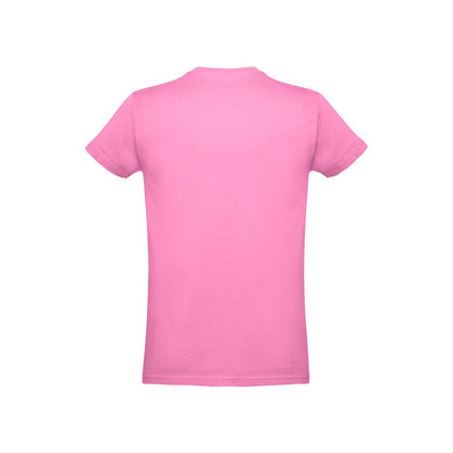 THC ANKARA 3XL promotional t-shirt in light pink (detail view) with custom logo branding