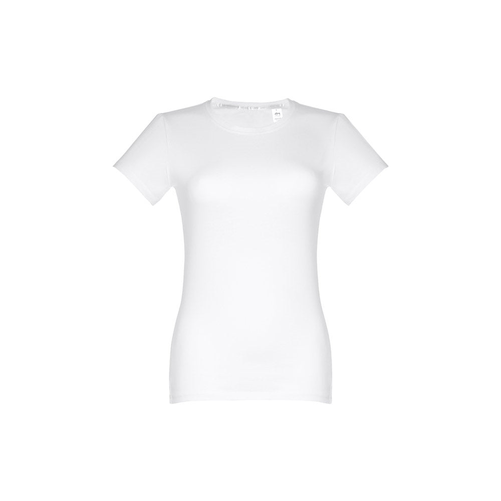 THC ANKARA WOMEN WH promotional t-shirt in white with custom logo branding