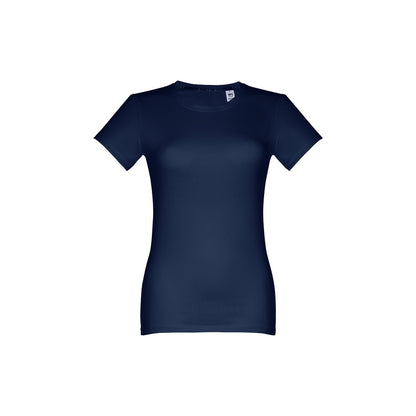 THC ANKARA WOMEN promotional t-shirt in blue with custom logo branding