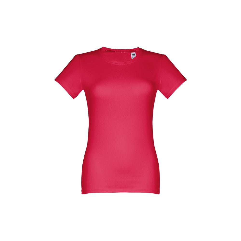 THC ANKARA WOMEN promotional t-shirt in red with custom logo branding