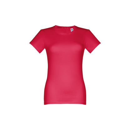 THC ANKARA WOMEN promotional t-shirt in red with custom logo branding