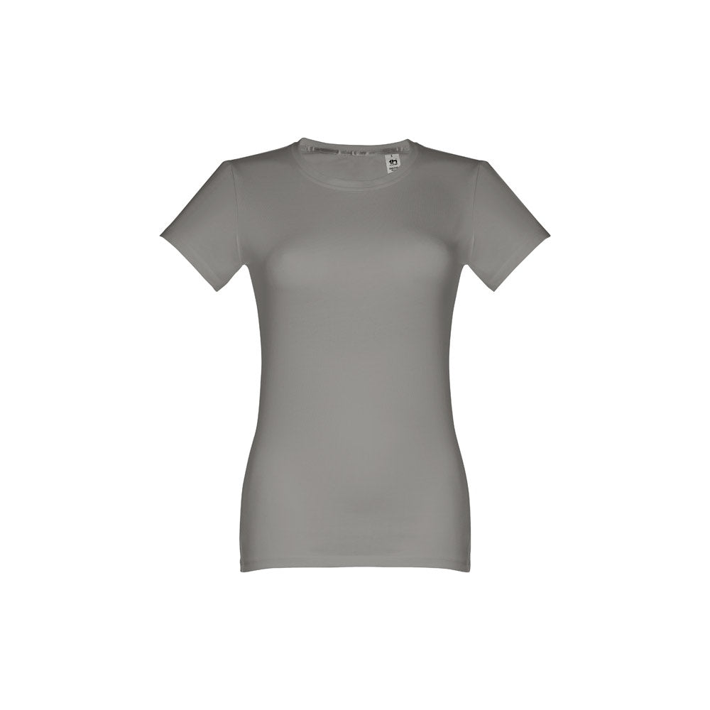 THC ANKARA WOMEN promotional t-shirt in grey with custom logo branding