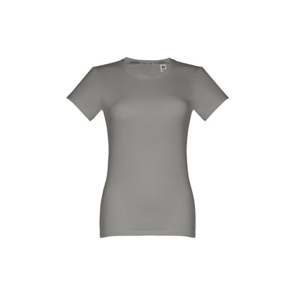 THC ANKARA WOMEN promotional t-shirt in grey with custom logo branding