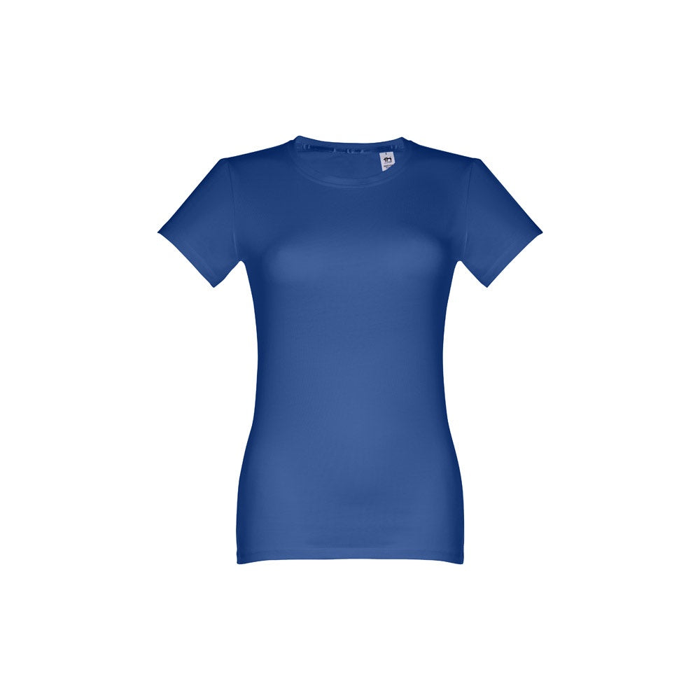 THC ANKARA WOMEN promotional t-shirt in royal blue with custom logo branding