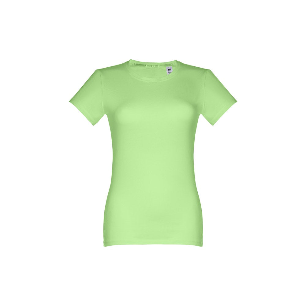 THC ANKARA WOMEN promotional t-shirt in light green with custom logo branding