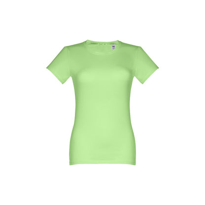 THC ANKARA WOMEN promotional t-shirt in light green with custom logo branding
