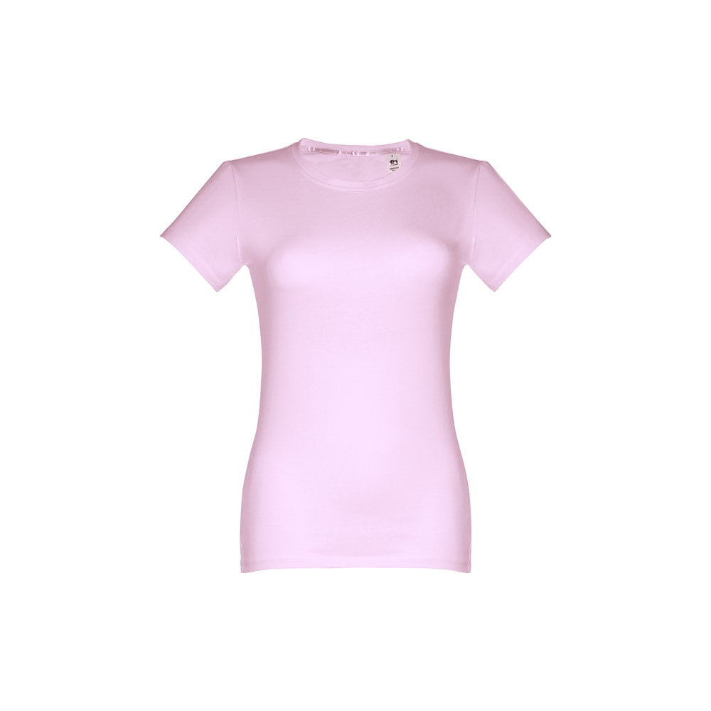 THC ANKARA WOMEN promotional t-shirt in lilac with custom logo branding
