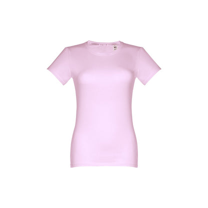 THC ANKARA WOMEN promotional t-shirt in lilac with custom logo branding