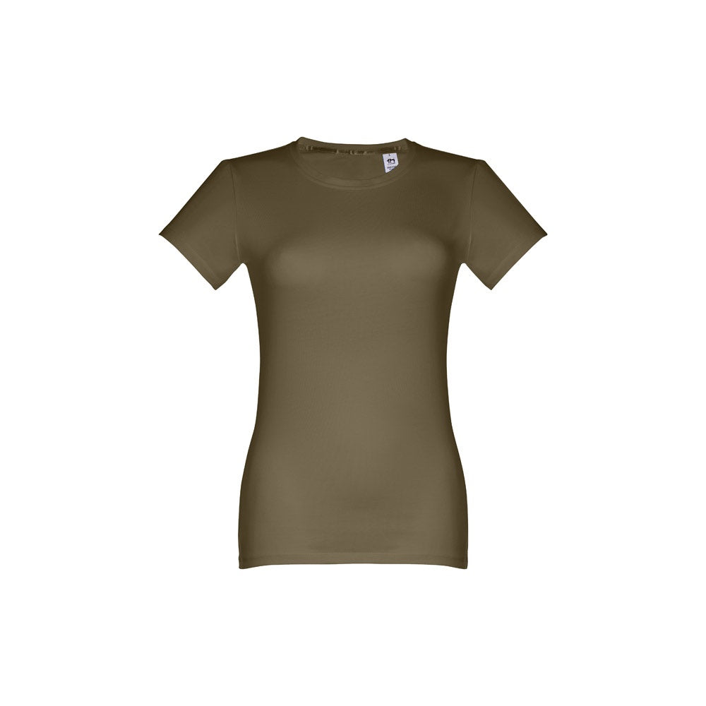 THC ANKARA WOMEN promotional t-shirt in army green with custom logo branding