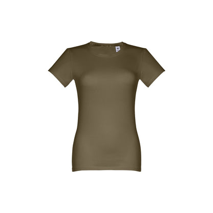 THC ANKARA WOMEN promotional t-shirt in army green with custom logo branding