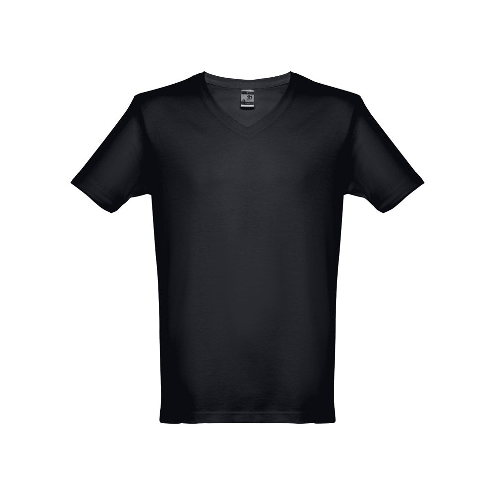 THC ATHENS promotional t-shirt in black with custom logo branding