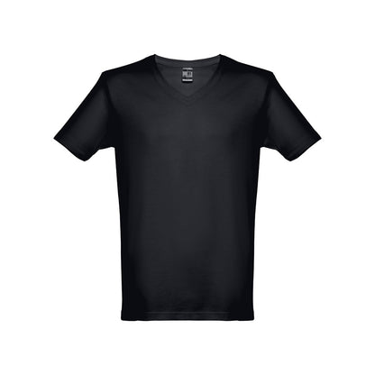 THC ATHENS promotional t-shirt in black with custom logo branding