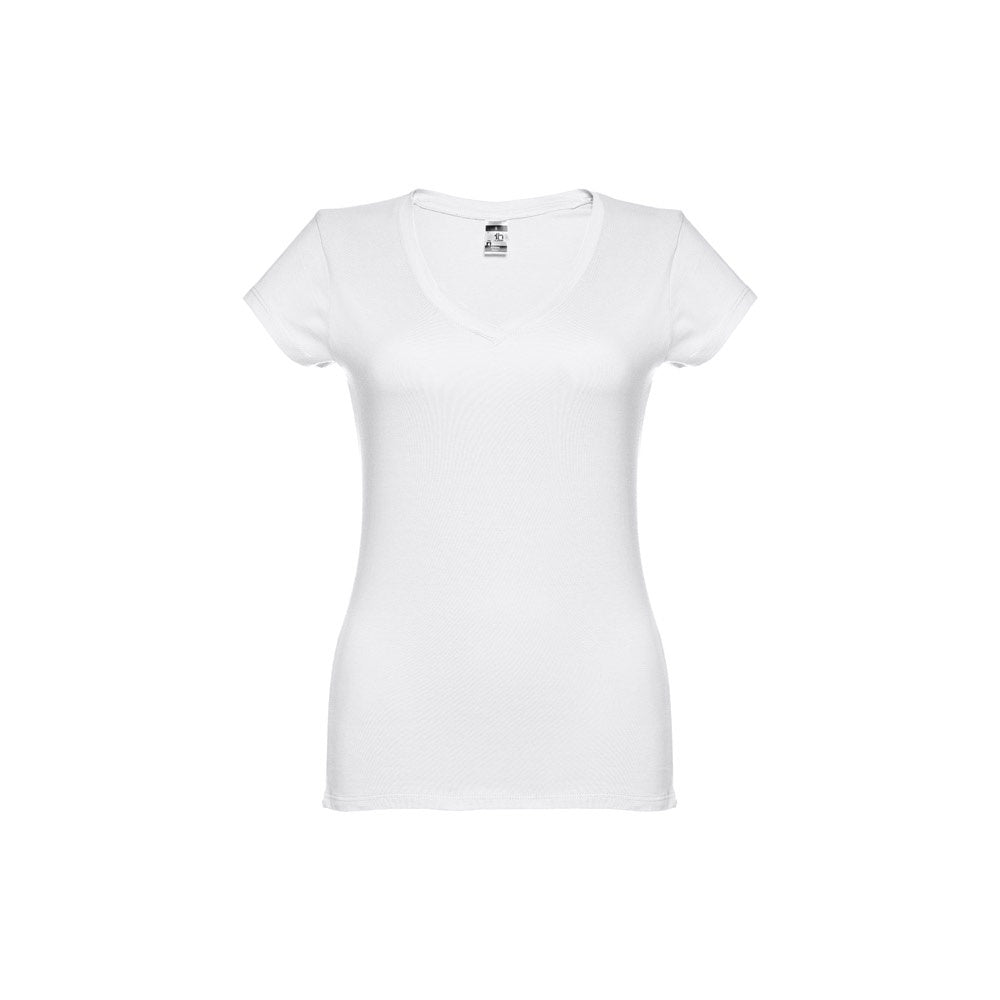 THC ATHENS WOMEN WH promotional t-shirt in white with custom logo branding
