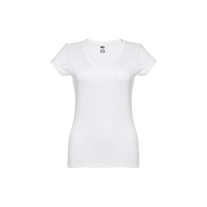 THC ATHENS WOMEN WH promotional t-shirt in white with custom logo branding
