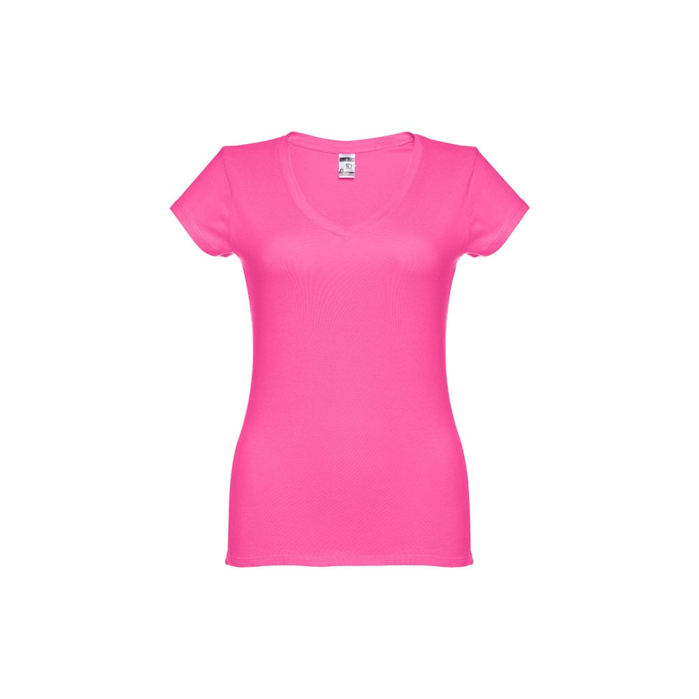 THC ATHENS WOMEN promotional t-shirt in pink with custom logo branding