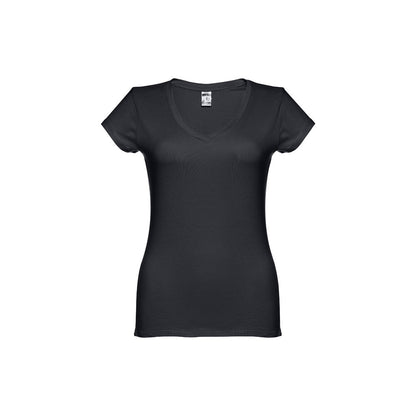THC ATHENS WOMEN promotional t-shirt in black with custom logo branding
