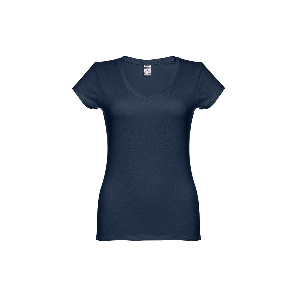 THC ATHENS WOMEN promotional t-shirt in blue with custom logo branding