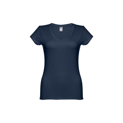 THC ATHENS WOMEN promotional t-shirt in blue with custom logo branding