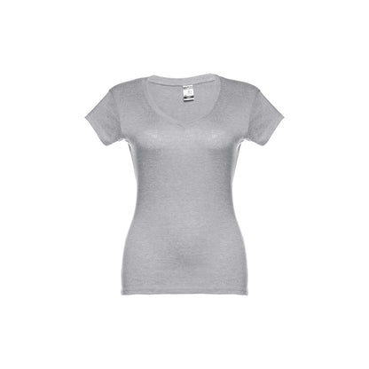 THC ATHENS WOMEN promotional t-shirt in heather light grey with custom logo branding