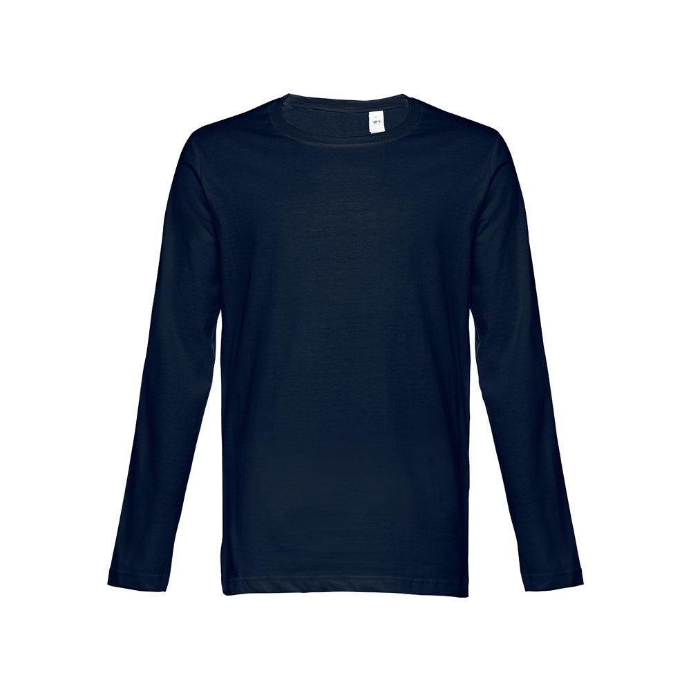 THC BUCHAREST promotional t-shirt in blue with custom logo branding