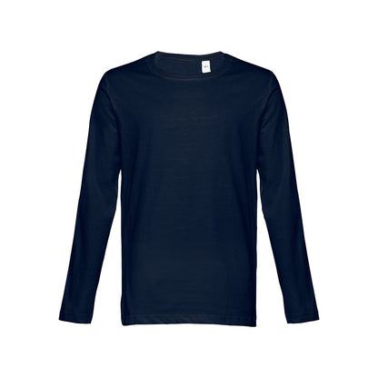 THC BUCHAREST promotional t-shirt in blue with custom logo branding